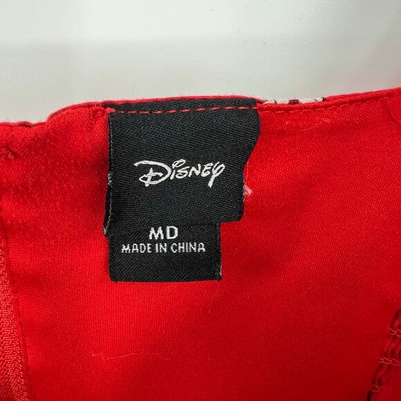 Disney Lilo & Stitch Retro Cut-Out Dress red printed fit and flare size medium - Picture 8 of 10